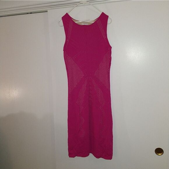 NY and Co Hot Pink Knit Dress - Picture 2 of 7